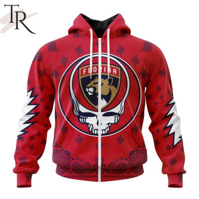 NHL Florida Panthers Special Grateful Dead Design Hoodie