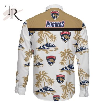 NHL Florida Panthers Special Hawaiian Design Long Sleeve Button Shirt