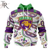 Nhl Florida Panthers Special Mardi Gras Design Hoodie Speechless - demo10