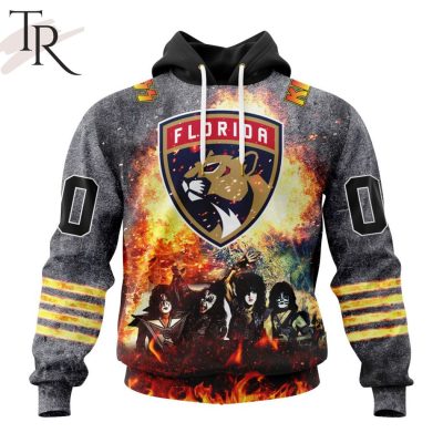 NHL Florida Panthers Special Mix KISS Band Design Hoodie