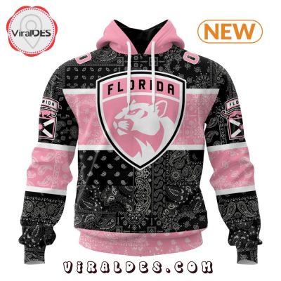 NHL Florida Panthers Special Pink Paisley Design Hoodie