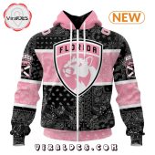 Nhl Florida Panthers Special Pink Paisley Design Hoodie Natural And Awesome - demo10