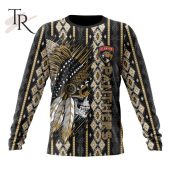 Nhl Florida Panthers Special Skull Native Design Hoodie You Look Lazy - demo10