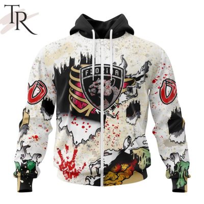 NHL Florida Panthers Special Zombie Style For Halloween Hoodie