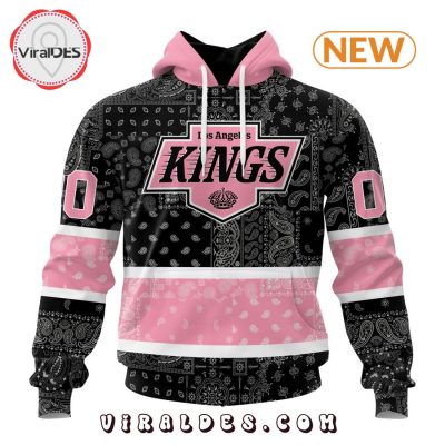 NHL Los Angeles Kings Special Pink Paisley Design Hoodie