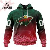 Nhl Minnesota Wild Special Autism Awareness Design Hoodie Impressive Picture. - demo10