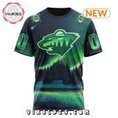 Nhl Minnesota Wild Special Northern Lights Hoodie You Look Lazy - demo10