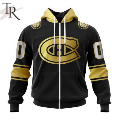 NHL Montreal Canadiens Special Black And Gold Design Hoodie