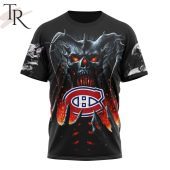 Nhl Montreal Canadiens Special Skull Art Design Hoodie You Look Lazy - demo10
