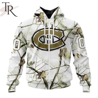 NHL Montreal Canadiens Special White Winter Hunting Camo Design Hoodie
