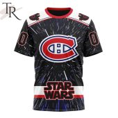 Nhl Montreal Canadiens X Star Wars Meteor Shower Design Hoodie Cutting Dash - demo10