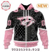 Nhl Nashville Predators Special Pink Paisley Design Hoodie Cutting Dash - demo10