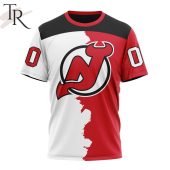 Nhl New Jersey Devils Personalize 2023 Home Mix Away Hoodie Rocking Picture - demo10