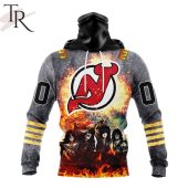 Nhl New Jersey Devils Special Mix Kiss Band Design Hoodie Cuteness Overloaded - demo10