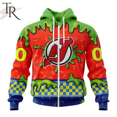 NHL New Jersey Devils Special Nickelodeon Design Hoodie