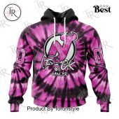 Nhl New Jersey Devils Special Pink F!ck Cancer Design Hoodie Cutting Dash - demo10