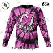 Nhl New Jersey Devils Special Pink F!ck Cancer Design Hoodie Unique And Sober - demo10