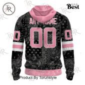 Nhl New Jersey Devils Special Pink Paisley Design Hoodie Long Time - demo10