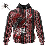 Nhl New Jersey Devils Special Skull Native Design Hoodie Unique And Sober - demo10
