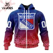 Nhl New York Rangers Special Autism Awareness Design Hoodie Cool Dp - demo10