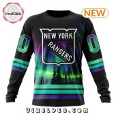 Nhl New York Rangers Special Northern Lights Hoodie Long Time - demo10