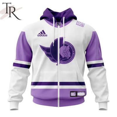 NHL Ottawa Senators Personalize 2023 Hockey Fight Cancer Hoodie
