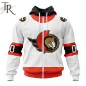 Nhl Ottawa Senators Personalized 2023 Away Kits Hoodie Nice Shot Bro - demo10