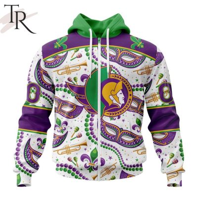 NHL Ottawa Senators Special Mardi Gras Design Hoodie