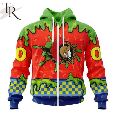 NHL Ottawa Senators Special Nickelodeon Design Hoodie