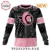 Nhl Ottawa Senators Special Pink Paisley Design Hoodie Lovely Smile - demo10