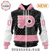 Nhl Philadelphia Flyers Special Pink Paisley Design Hoodie Nice Shot Bro - demo10