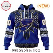 Nhl St. Louis Blues Special Native Heritage Design Hoodie Nice Elegant Click - demo10