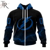 Nhl Tampa Bay Lightning Special Blackout Design Hoodie You Look Handsome Bro - demo10