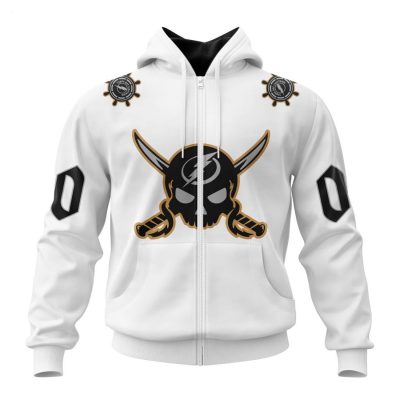 NHL Tampa Bay Lightning Special Gasparilla Kits White 3D Hoodie