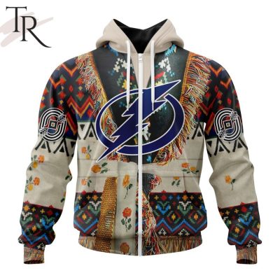 NHL Tampa Bay Lightning Special Native Costume Design Hoodie