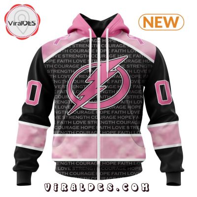 NHL Tampa Bay Lightning Special Pink Fight Breast Cancer Design Hoodie