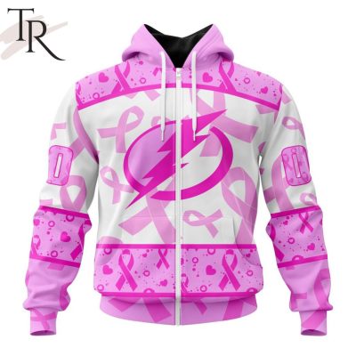 NHL Tampa Bay Lightning Special Pink October Breast Cancer Awareness Month Hoodie