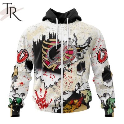 NHL Tampa Bay Lightning Special Zombie Style For Halloween Hoodie