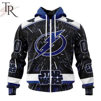 NHL Tampa Bay Lightning X Star Wars Meteor Shower Design Hoodie