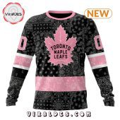Nhl Toronto Maple Leafs Special Pink Paisley Design Hoodie Nice Pic - demo10