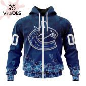 Nhl Vancouver Canucks Special Autism Awareness Design Hoodie Rocking Picture - demo10