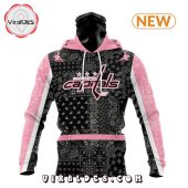 Nhl Washington Capitals Special Pink Paisley Design Hoodie Nice Photo Dude - demo10