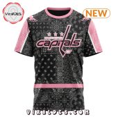 Nhl Washington Capitals Special Pink Paisley Design Hoodie Royal Pic Of Yours - demo10