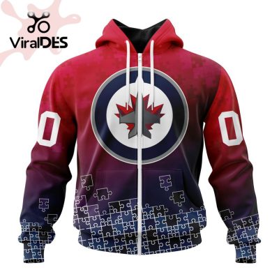 NHL Winnipeg Jets Special Autism Awareness Design Hoodie