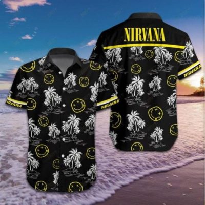 Nirvana Black Hawaiian Shirt