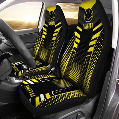 Nirvana Black Yellow Car Seat Covers