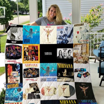 Nirvana Posters Quilt Blanket V2