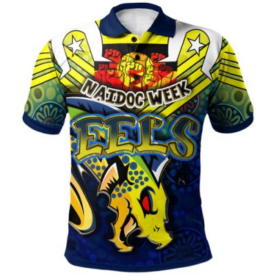 Parramatta Eels Hoodie - Custom Naidoc Week Parramatta Eels With Aboriginal Inspired Pattern ''Get up, Stand Up, Show Up' Hoodie