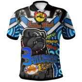 Canterbury-Bankstown Bulldogs Hoodie - Custom Naidoc Week "Get up! Stand up! Show up!" Canterbury-Bankstown Bulldogs And Ball Aboriginal Inspired Patterns Hoodie