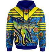 Parramatta Eels Hoodie - Custom Electric Eel With Aboriginal Inspired Patterns Hoodie